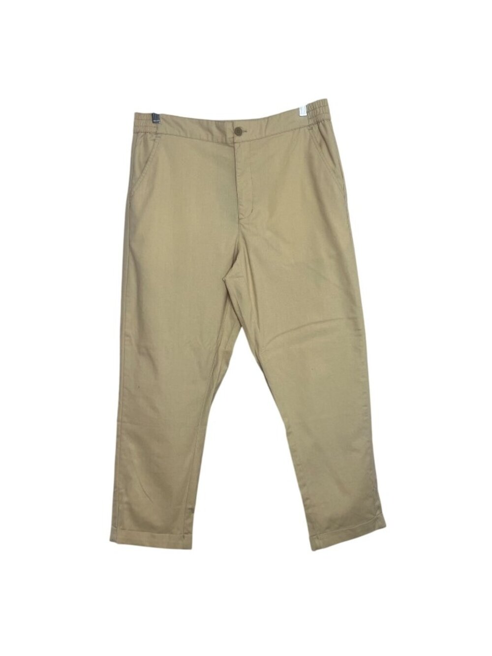 TRR Casual‎ Pant Elastic Waist Mens XL Beige New Pull On Comfortable